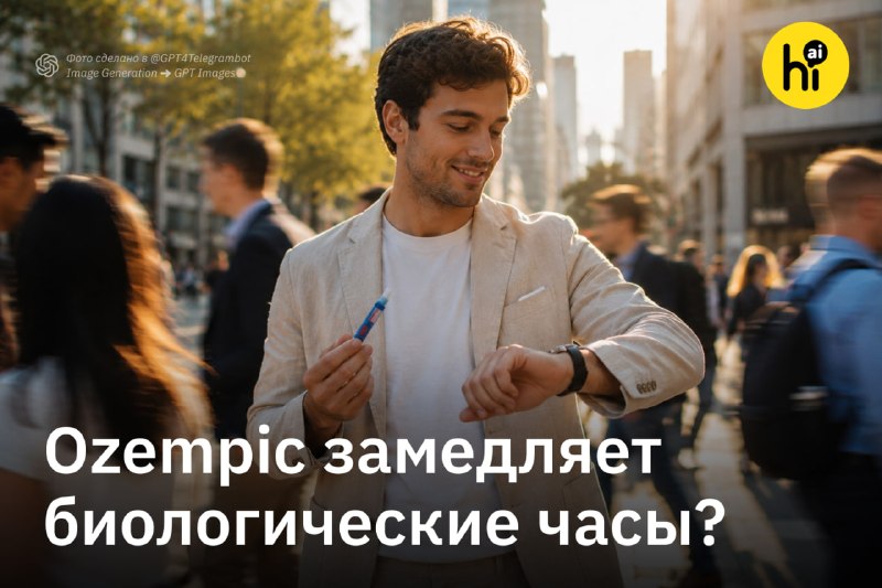 ⏳ Ozempic может замедлять биологическое старение
Семаглутид — действующее вещество препаратов для п