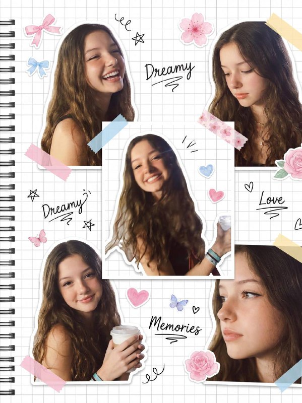 📔 Милый тренд: разворот с вами в личном дневнике
Помните, как в детстве клеили в блокноты вырезки и