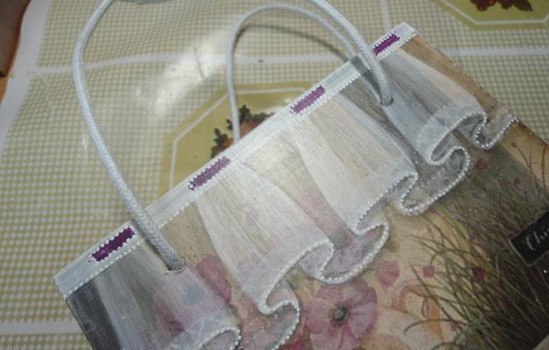 Декупаж и декор коробочки. Как нарисовать вуаль