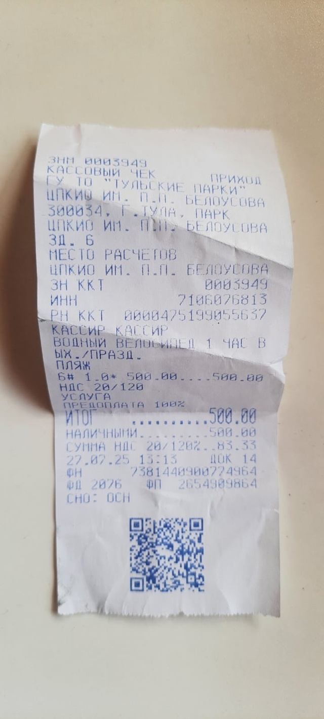 Пункт проката катамаранов в парке! Посадили нас с ребё?...