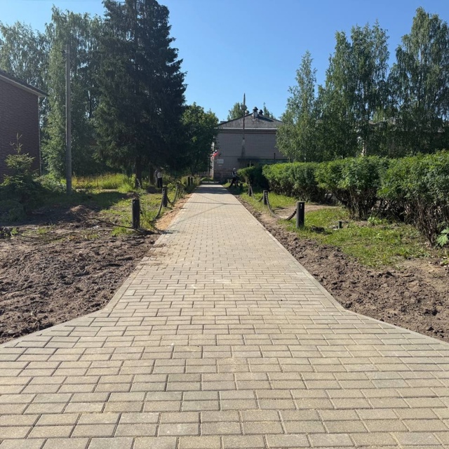 ? У детского сада «Аленушка» завершились работы по пр...