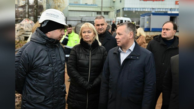 На объекте кипит работа: новая поликлиника на ул. Гогол...