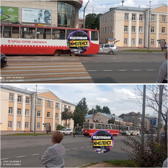 ❗️Ещё одно ДТП с участием трамвая. На этот раз на улиц?...