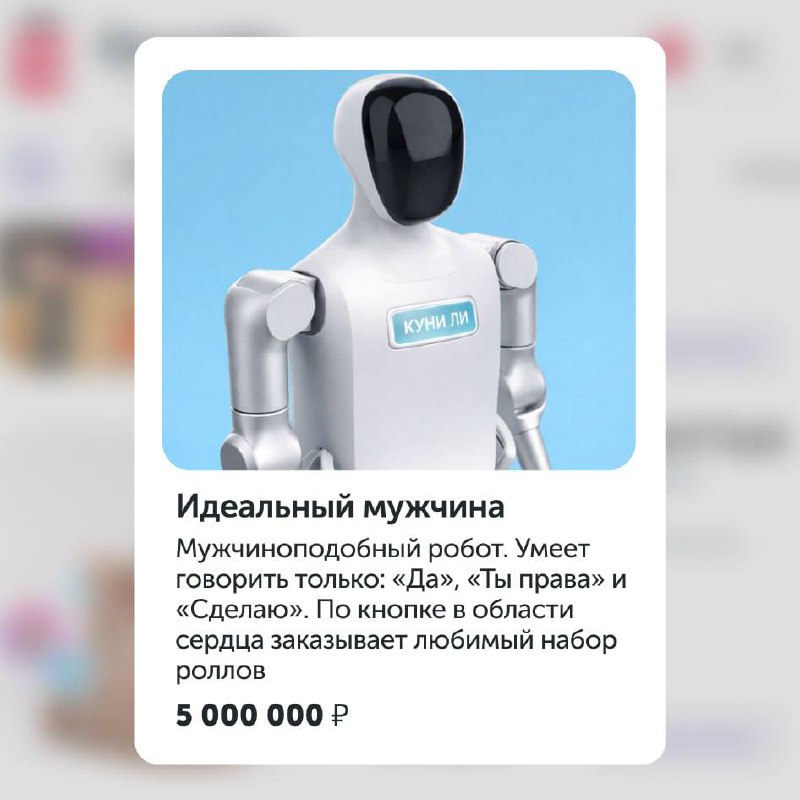 Аоаоаоа, Ёбидоёби выпустили ИДЕАЛЬНОГО мужчину — робота, который умеет говорить только «Да», «ты пра