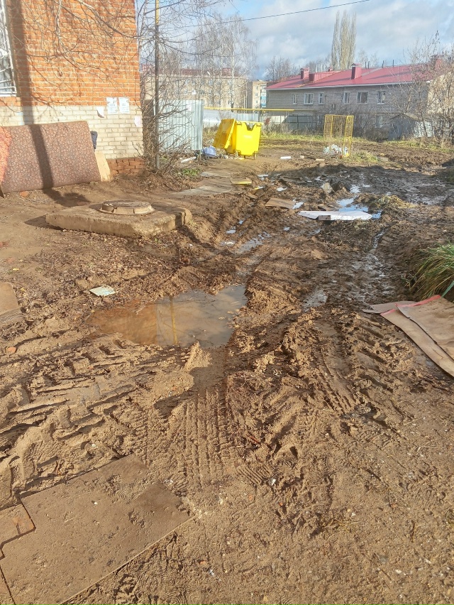 Вот такая дорога к мусорному контейнеру на пролетарск?...