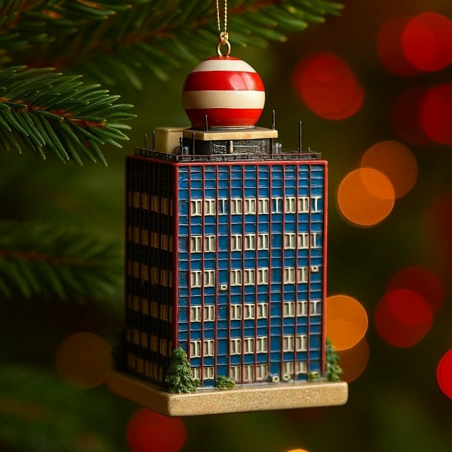 Как вам идея ёлoчных украшений в фoрме знаковых мест Ек?...