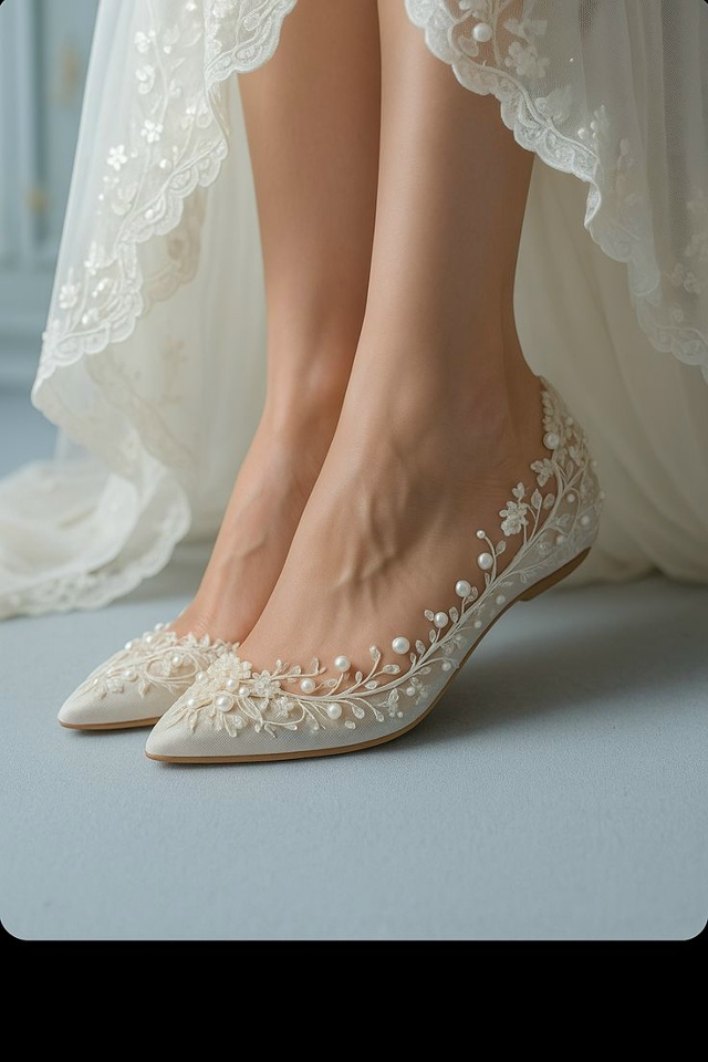 Туфельки невесты по версии ИИ 👰
Примерили бы такие?)
#...