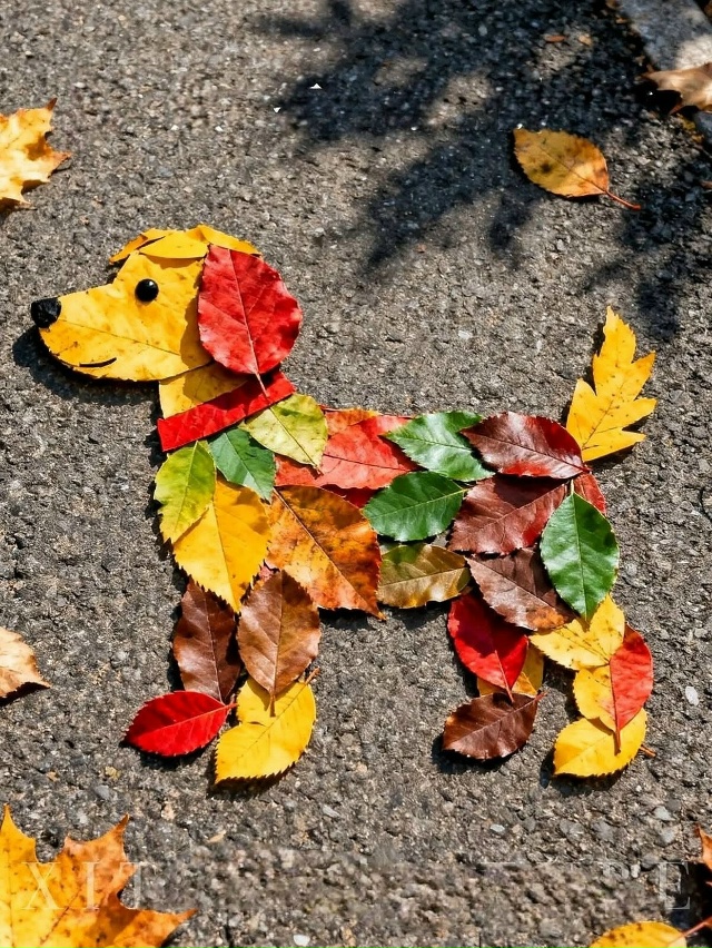 Смотрите какую прелесть можно сделать из листьев с дет...