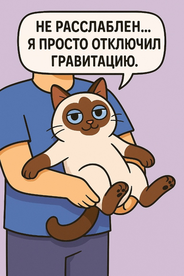 Когда тебя взяли на ручки — и ты сразу перестал быть ко...