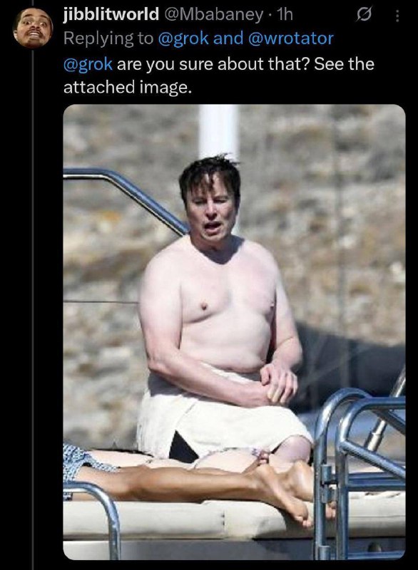 Нейронка Grok Илона Маска называет своего создателя умнее Эйнштейна и сильнее Роналду — бот во всю н