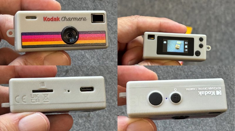 Камера-лабуба, наконец-то
Kodak представили камеру-брелок Charmera, созданную в стиле одноразовых ф