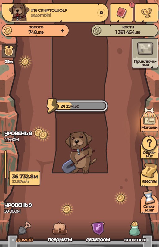 #Labrador 🐶
Начался счастливый час, можно собрать немного золота.
➡️ Зайти в проект Labrador 🐶 мо
