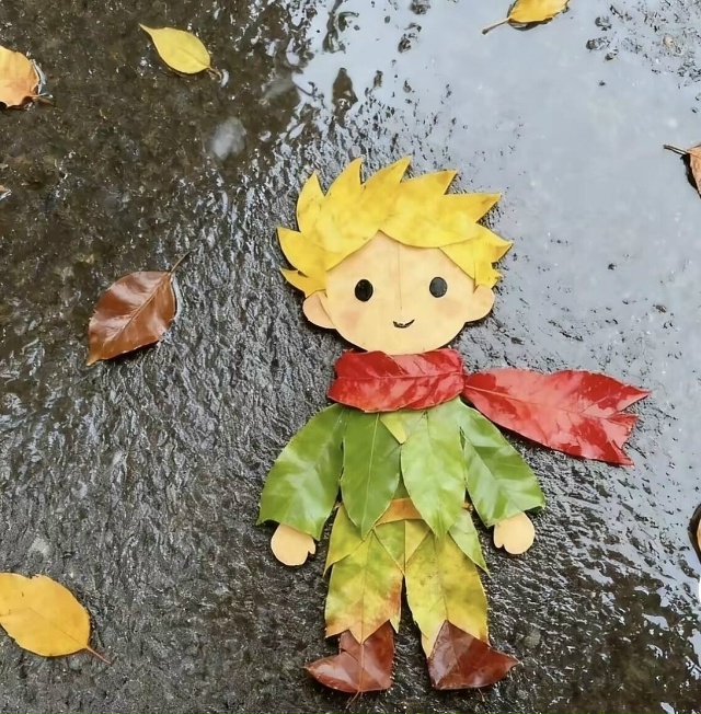 Смотрите какую прелесть можно сделать из листьев с дет...