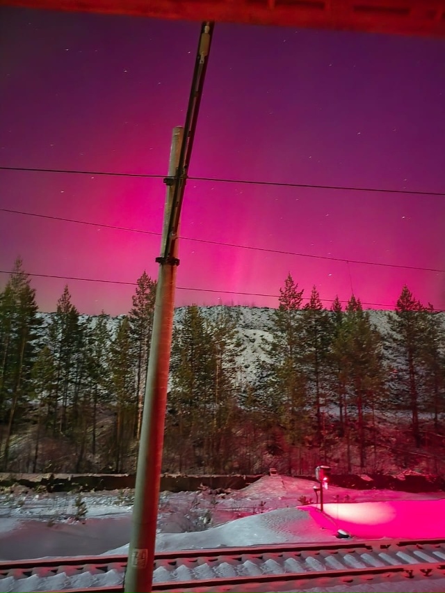 Прошлой ночью жители Качканара, стали свидетелями ред?...