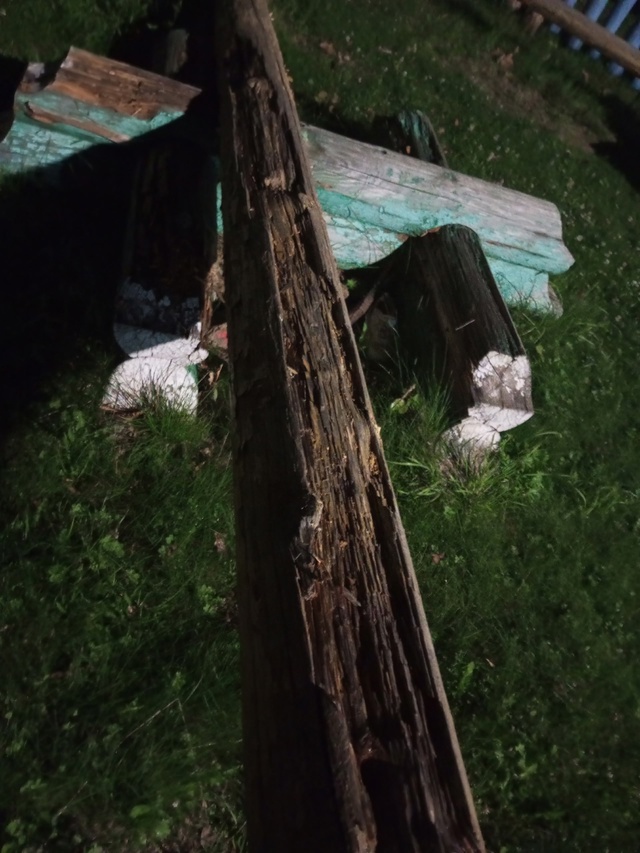 Детская площадка в посёлке Восход.
Сгнило всë.Как на т?...