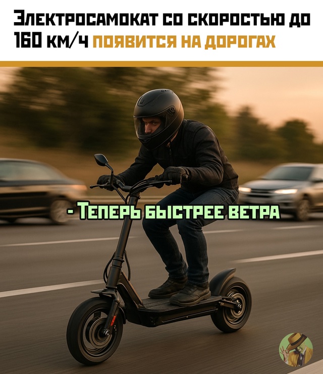 Монстр на двух колёсах: британцы показали самокат быст...