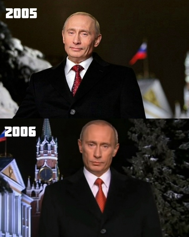 Как менялся Владимир Путин за 20 лет новогодних обращен...
