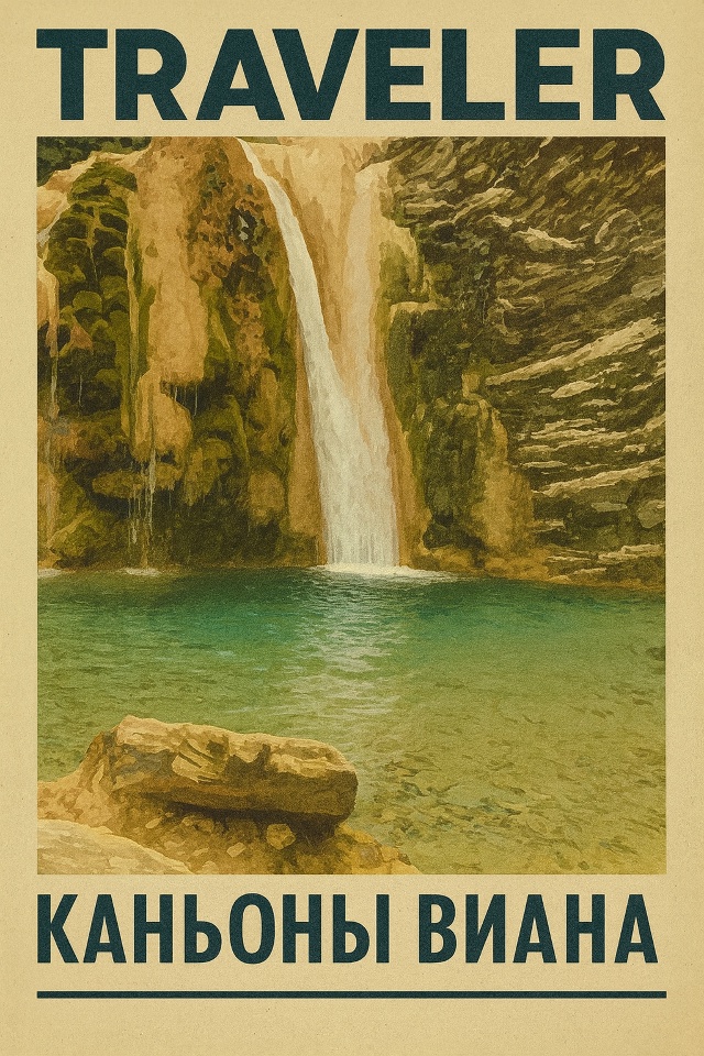 🌏 Каньоны Виана — место, где вода встречается с камне?...