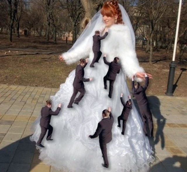 Беспощадный свадебный фотошоп нулевых он такой😅