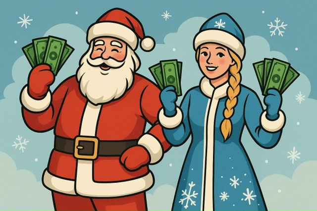 ‼️ Зарплаты Дедов Морозов и Снегурочек достигают 300 т?...