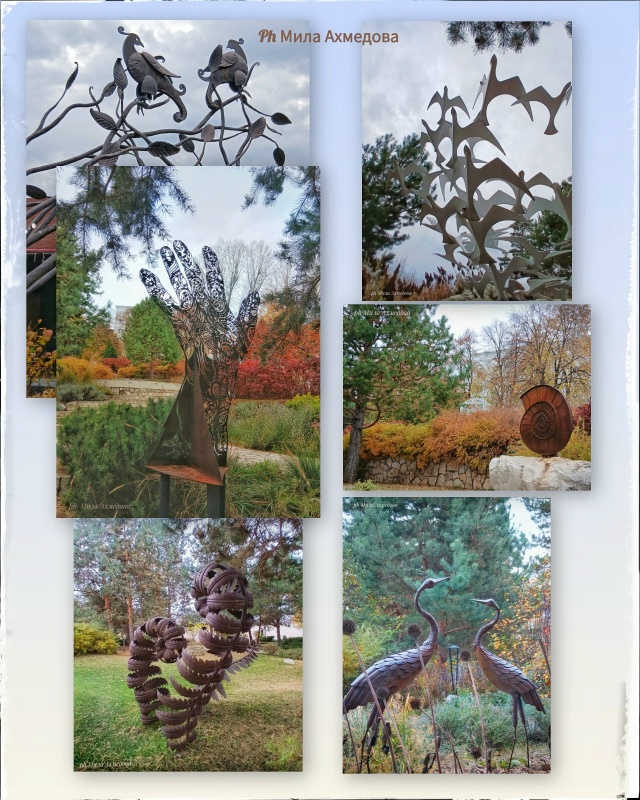 Осенний, атмосфено красивый парк перед отелем в Толья?...