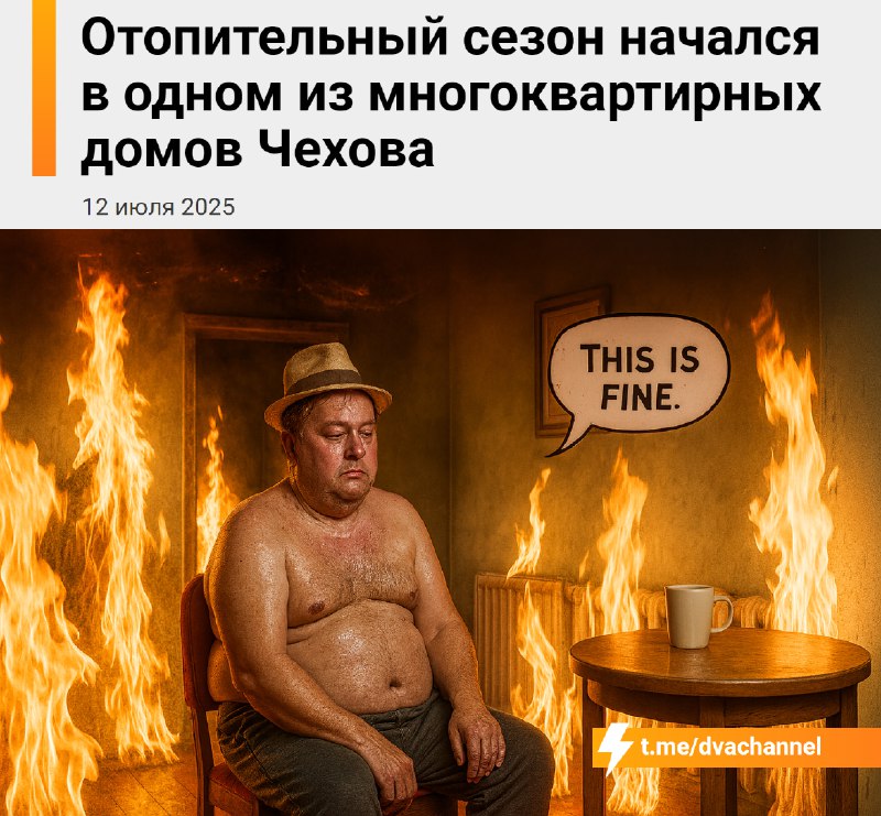 В подмосковном Чехове включили отопление, хотя на улице +35°C
Жители дома на улице Московской говор