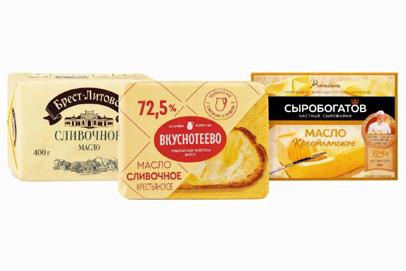 🧈 Популярные бренды сливочного масла в России оказались подделкой — Mash
Эксперты проверили 124 бри