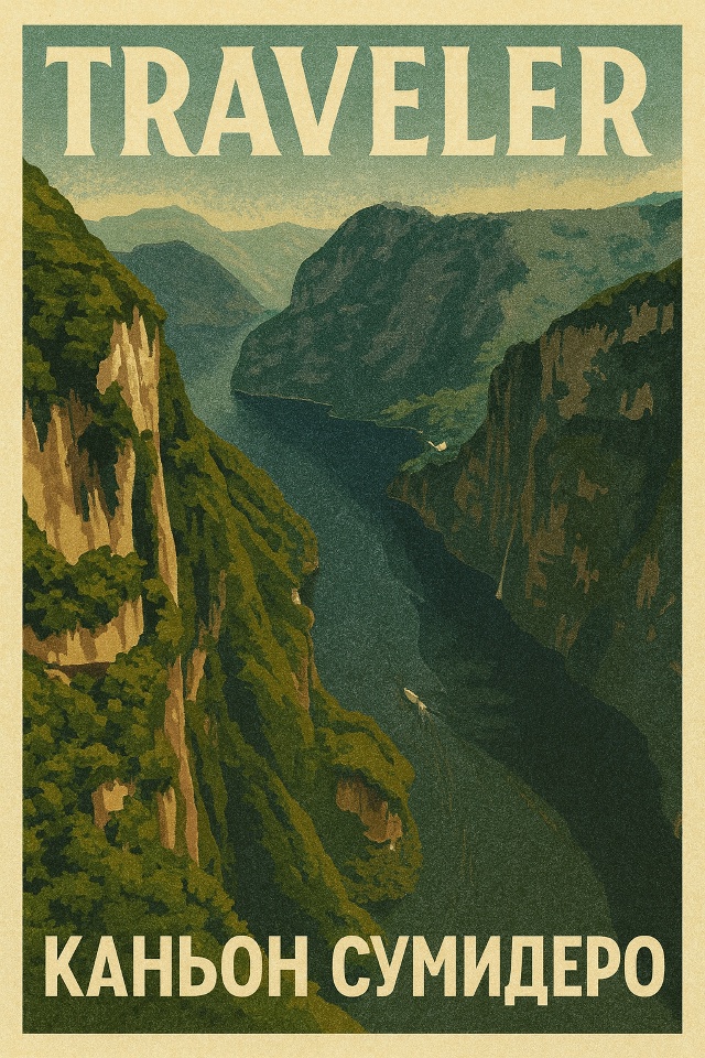 🌏 Каньон Сумидеро — одно из самых впечатляющих приро?...