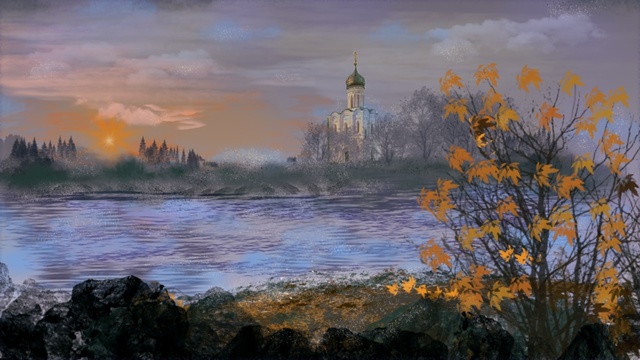 Вечер, Храм. Хомяков В.П.2025