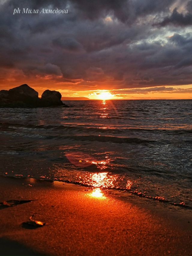 Закат сегодня просто невероятной красоты. Жигулёвское...