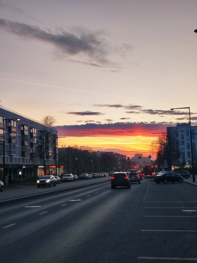 Прекрасный закат вчера