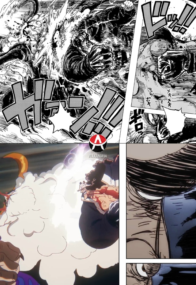 ☠ Сравниваем «Ван-Пис»: манга х 1136 и 1137 серии [Kuma Flashback EN...