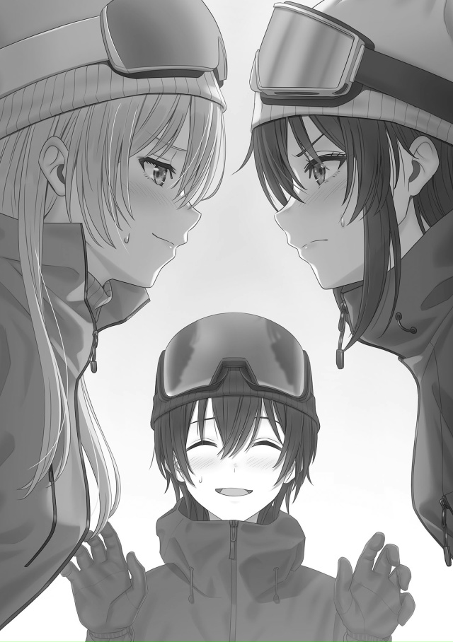 ❤ Иллюстрации к 8 тому ранобэ «Я подружился со второй с...