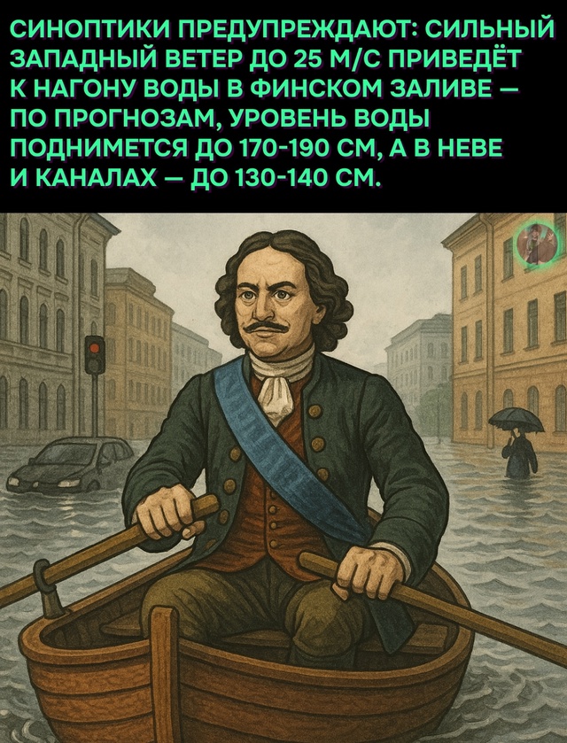 ⚡Завтра Питер уйдёт под воду - такого не случалось уже ...