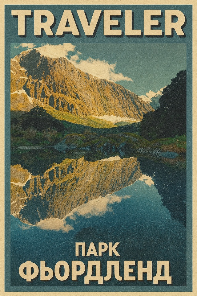 🌏 Парк Фьордленд — это место, где отражения гор выгля?...