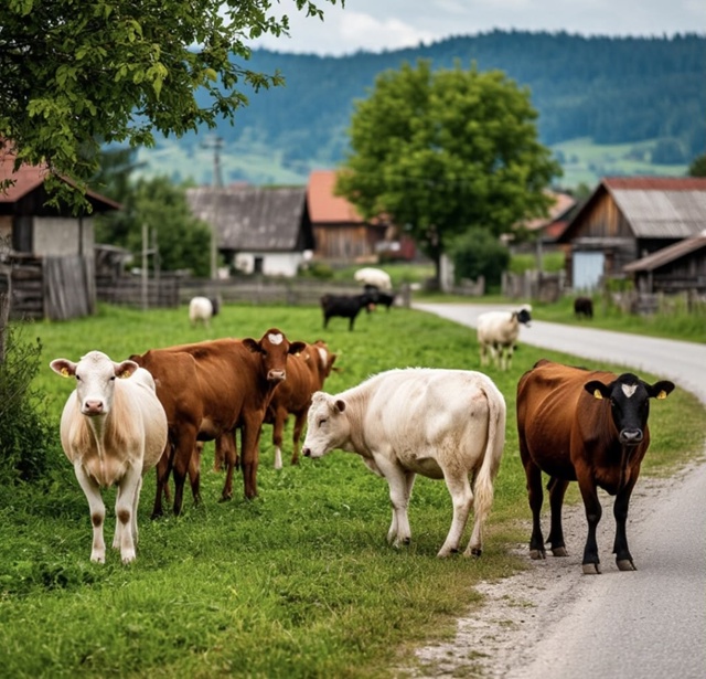 Выпас сельскохозяйственных животных🐄🐎🐂, их перего?...