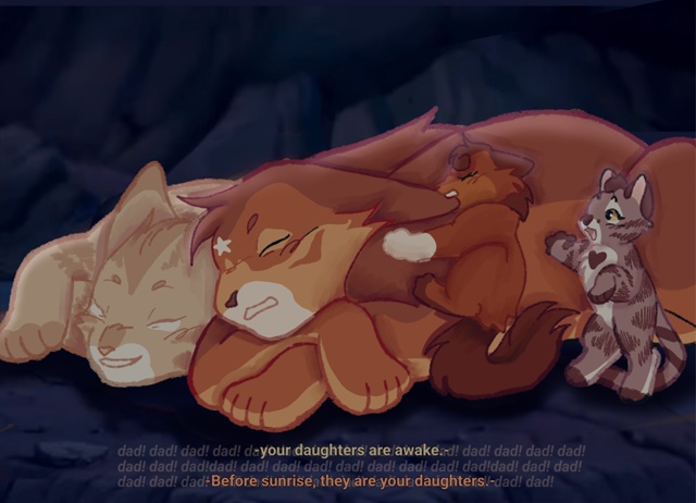Lion king + Warrior cats!!!🎇
(папа! папа! папа!)
– Твои дочки просн?...