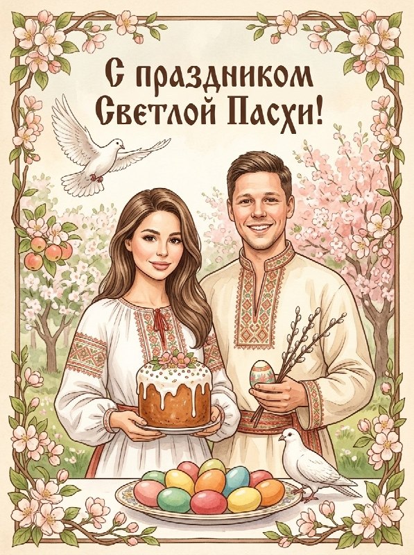 С праздником светлой Пасхи! 🥚
Христос Воскрес!
✔️ Шаблоны для пасхальных открыток уже в боте! 👇🏻