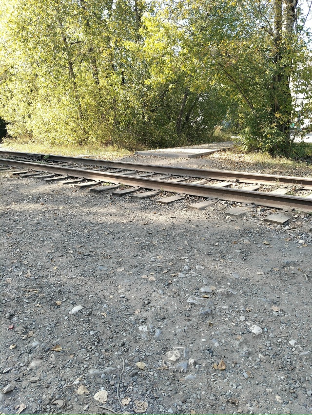 В Закамске в районе ул Магистральная переход через ж/д ...