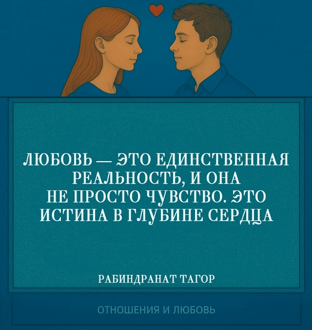 Тагор выводит любовь за пределы эмоций и называет её р?...