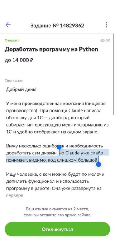 👀 «Claude уже слабо понимает, видимо, код слишком большой»: вайбкодер не вывез разработку собственно
