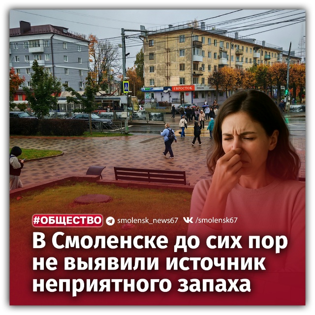 👉Поиски причин неприятного запаха в Смоленске продол...