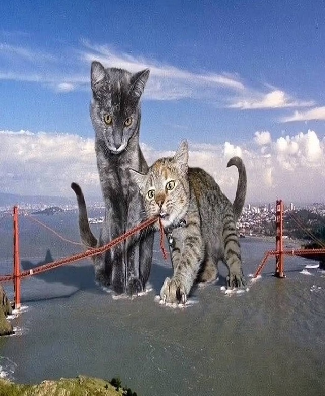 котики нечаено увеличьелись сразу мостовиками устрои?...
