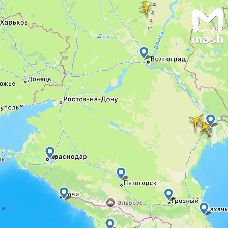 Из-за попадания беспилотника ВСУ в здание аэронавигации приостановлена работу южных аэропортов. Врем