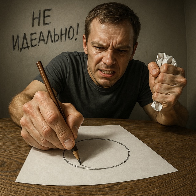 Работа с установкой «если не идеально - значит плохо» ...