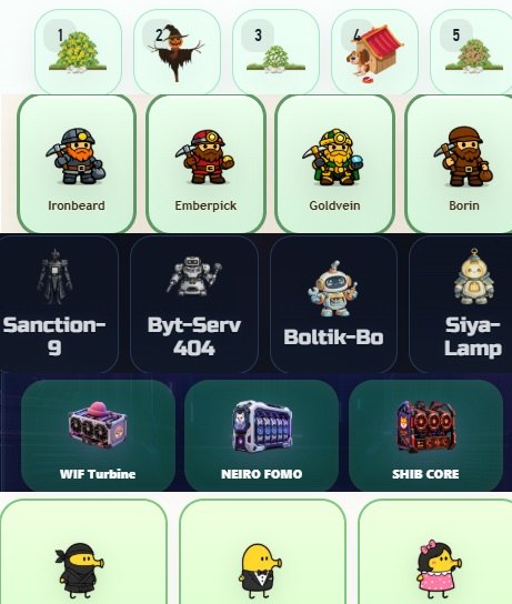 #Fomo_Fighters #Grow_Tea #Golden_Miner #Signal2193 #MEME_MINING #PandaFiT #Doodle_Jump
Комбо
