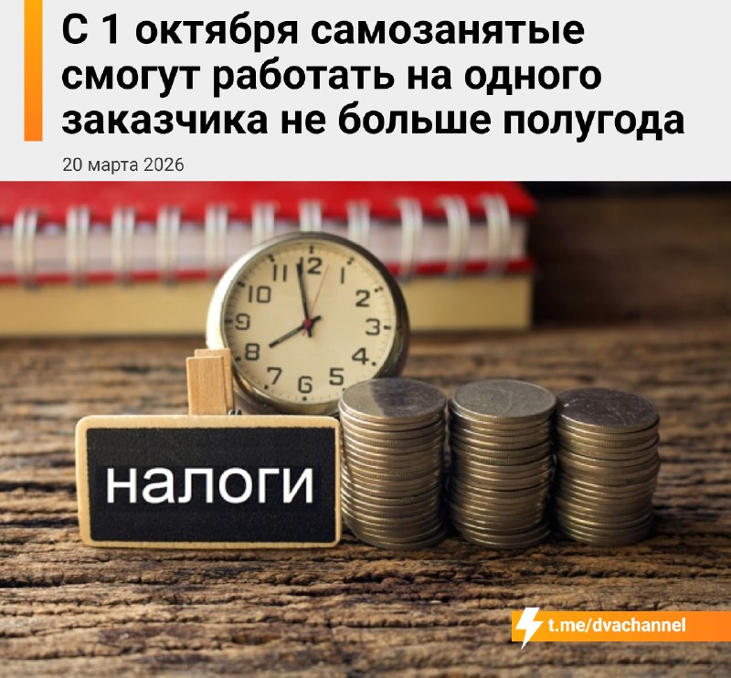 ‼️В России самозанятым снова закручивают гайки: им хотят запретить работать с одним заказчиком дольш