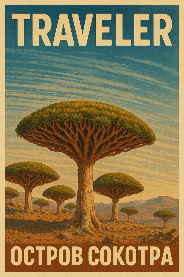 🌍 Остров Сокотра, Йемен
Остров Сокотра — одно из самы...