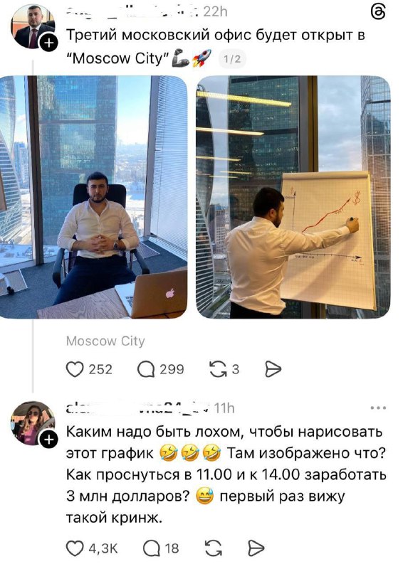 Инфоцыгане показали секретную схему заработка.
Судя по графику, для успеха нужно просто… встать в