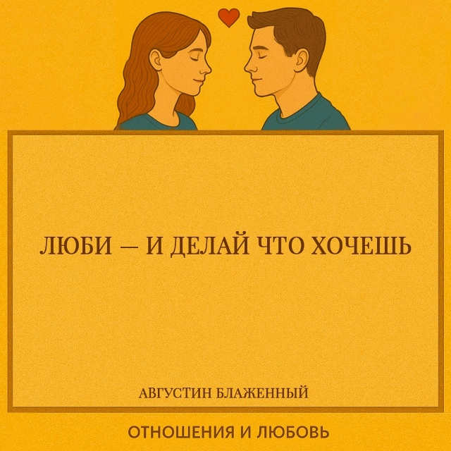 Такое понимание делает любовь критерием нравственнос?...